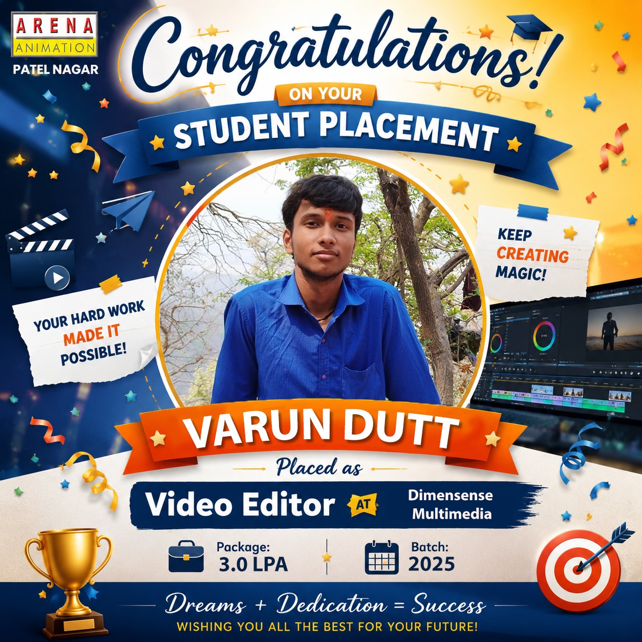 Student placement success - Arena Animation